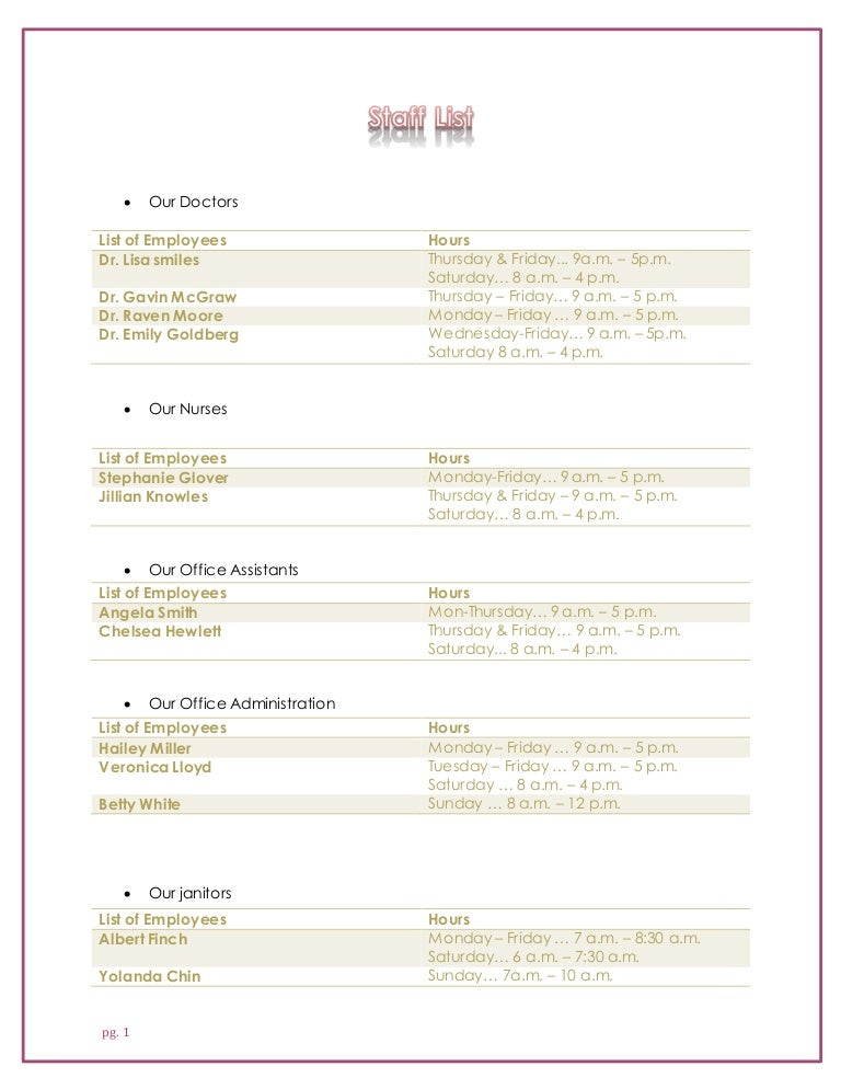 clinic card baby template and Appointment Sample Manual Book