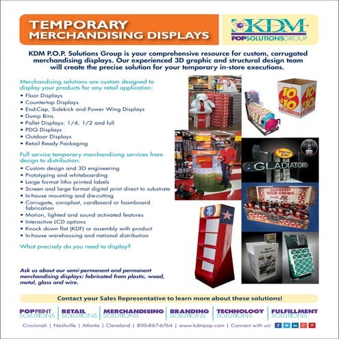 KDM MERCHANDISING SOLUTIONS temporary | PDF