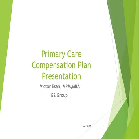 Primary Care Physician Compensation Model | PPT