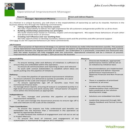 Operational Improvement ManagerAWE (1)