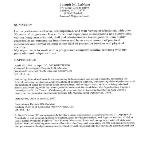 Joes New Resume | PDF