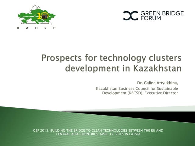 GBF 2015, April 17th, Presentation of Ms. Galina Artyukhina