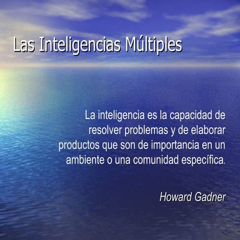 3.1.Las Inteligencias M+¦Ltiples