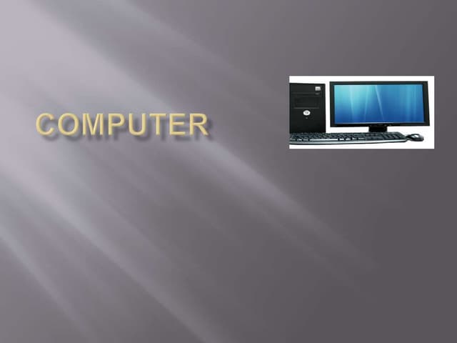 COMPUTERS BASICS power point and working parts.pptx