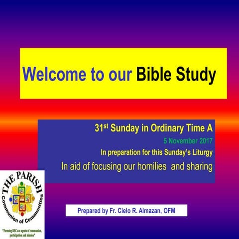 31st Sunday A | PPTX