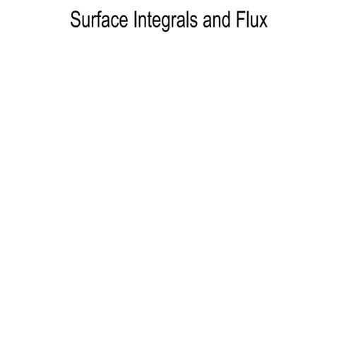 31 surface integrals and flux