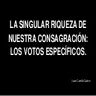 La singular riqueza de nuestra consagracion: los votos especificos.