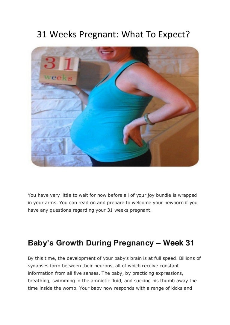 31 Weeks Pregnant