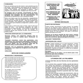 GUIÓN PARA LA MISA DE ADULTOS DE LA...