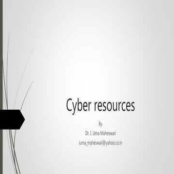 Computers in education - cyber resources