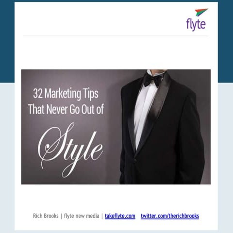 32 Marketing Tips That Never Go Out of Style