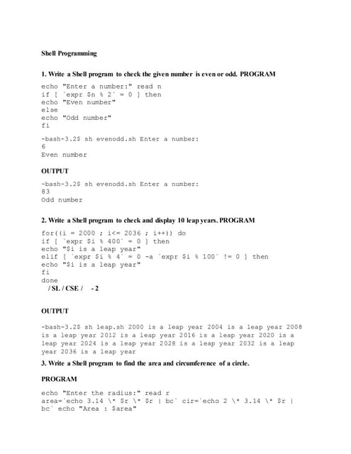 32 shell-programming | DOCX
