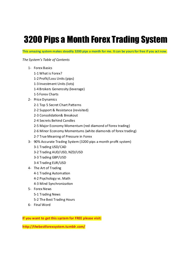 Forex 400 pips a month