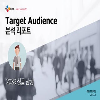 [메조미디어] 2017 Target Audience 분석 리포트...