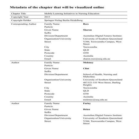 Mobile learning initiatives in nursing education