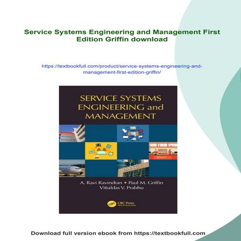 Service Systems Engineering and Management First Edition Griffin