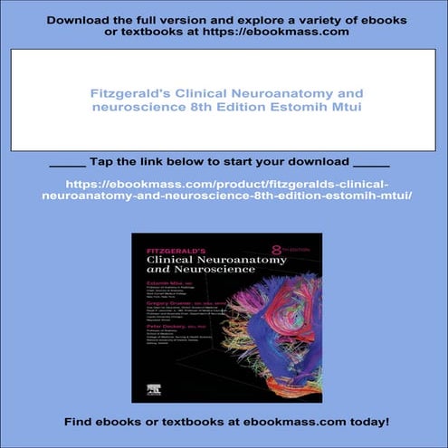 Fitzgerald's Clinical Neuroanatomy and neuroscience 8th Edition Estomih Mtui
