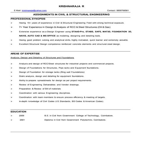 KRISHNARAJA R | DOCX