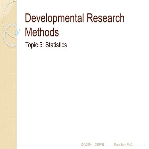 Psyc 321_05 introduction to stats