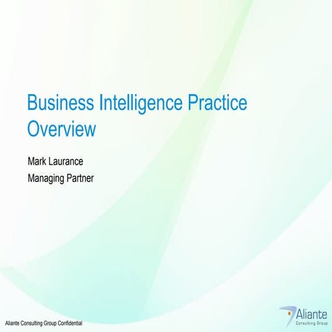 BI Practice Overview