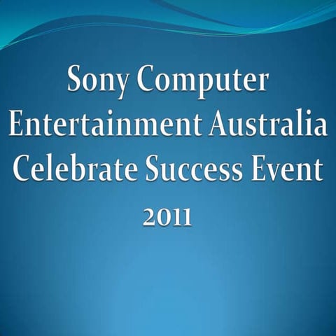 Sony Computer Entertainment Australia Celebrate Success Event 2011