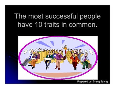 Ten traits to be success_Sreng [Compatibility Mode]