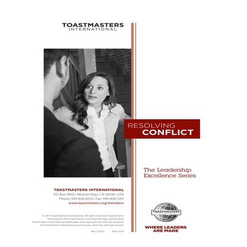 Resolving Conflict (PDF)
