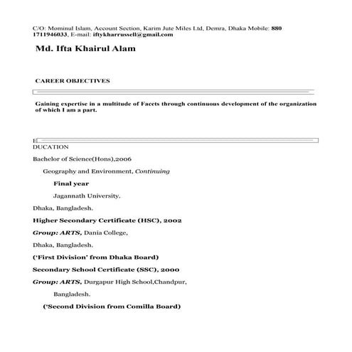 my cv | DOC