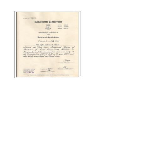 University certificate | DOC
