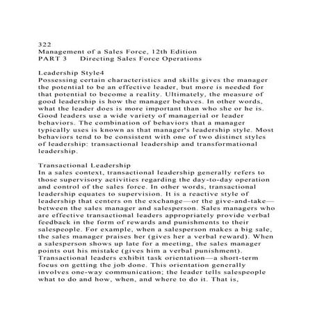 322Management of a Sales Force, 12th Edition PART 3     Direct.docx