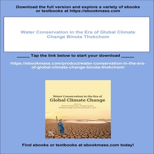 Water Conservation in the Era of Global Climate Change Binota Thokchom ...