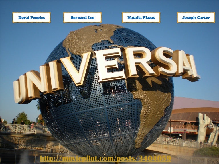 Universal Studios Propsal Presentation