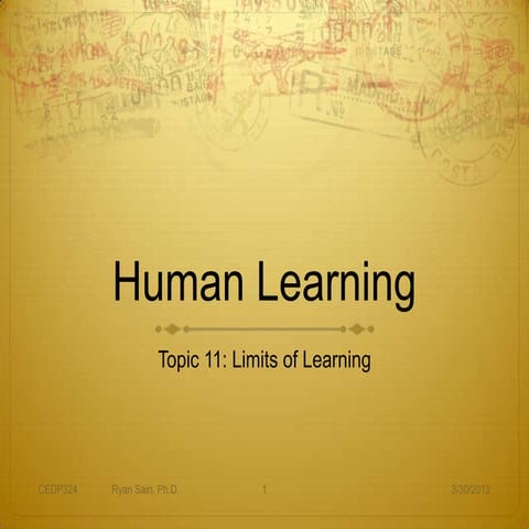 324 11 limits of learning