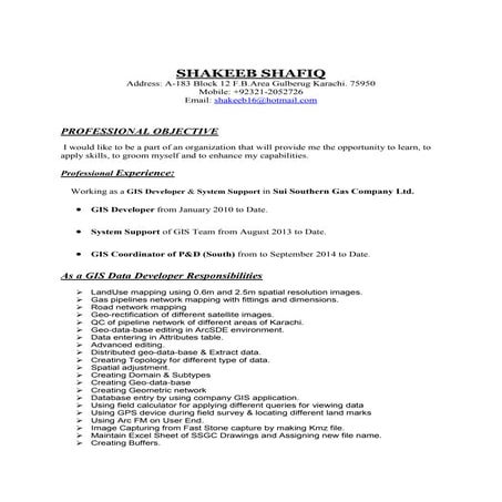 SHAKEEB SHAFIQ Resume