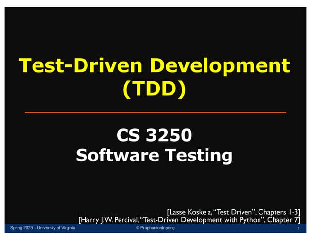 Test-Driven Development (TDD)