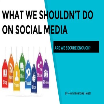 Are you safe enough on Social Media?
