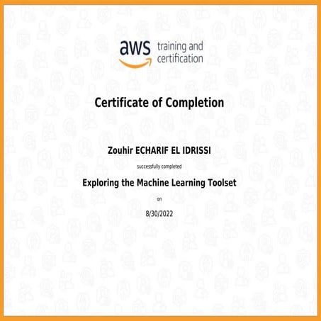 AWS Completion Certificate | PDF