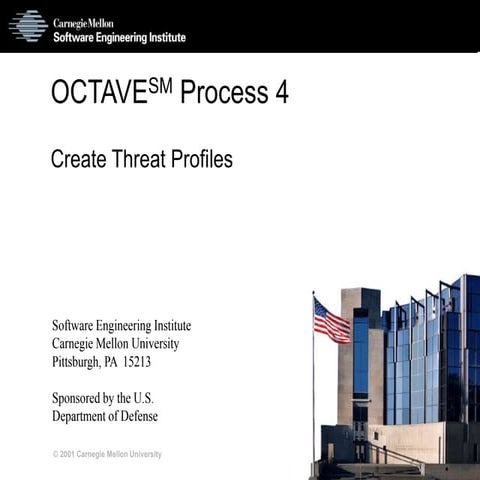 OCTAVESM Process 4 Create Threat Profiles | PPT