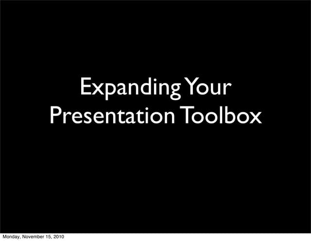 Designing Presentations