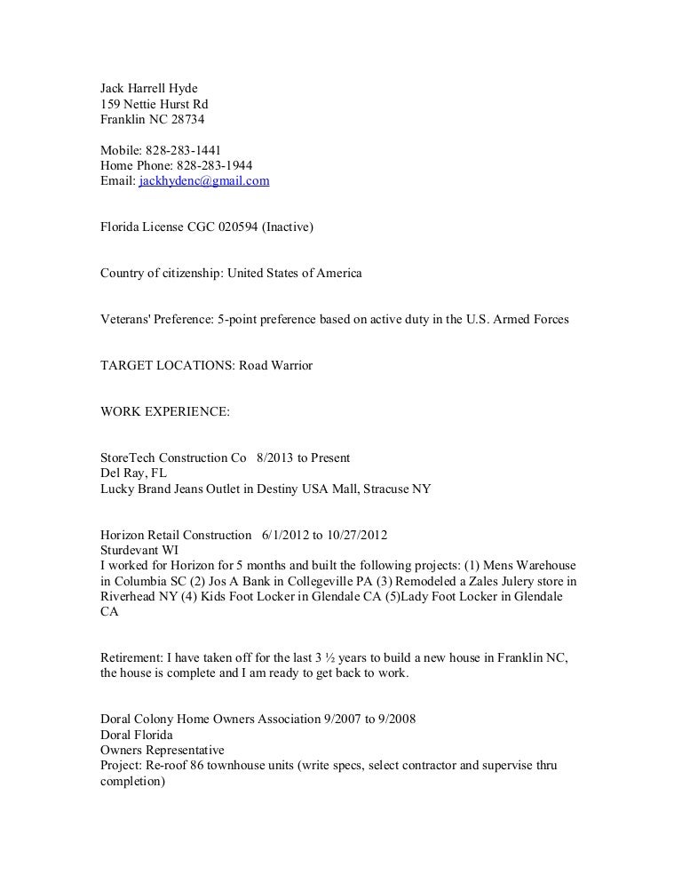 Jack Harrell Hyde - Resume