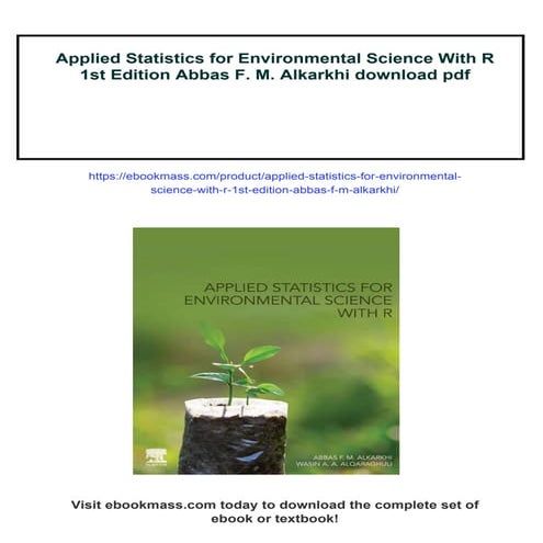 Applied Statistics for Environmental Science With R 1st Edition Abbas F. M. A...