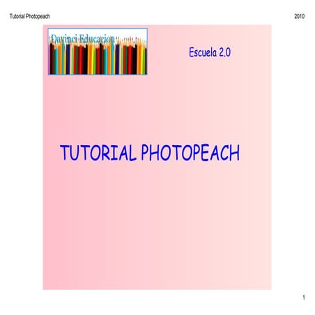 Tutorial Photopeach