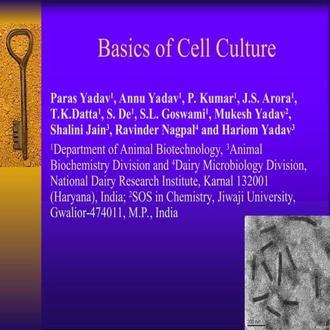 Introduction to Cell Culture in Detail with Diagrams