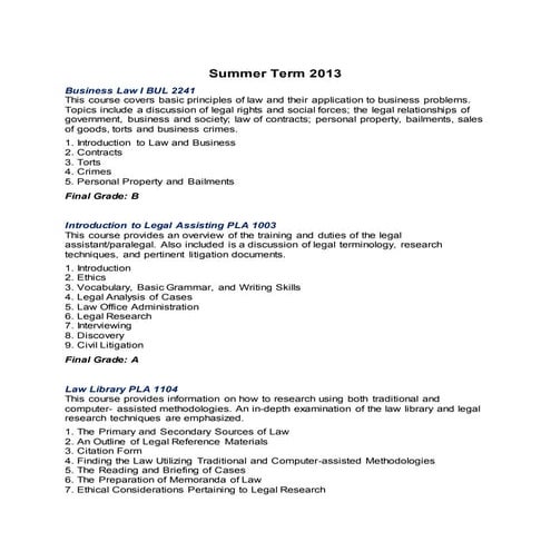 Rutgers Law Transcript | PDF