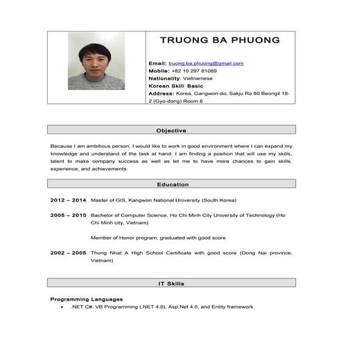 Resume_TRUONGBAPHUONG