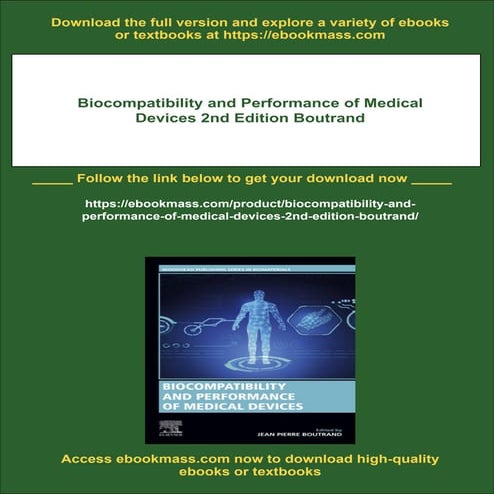 Biocompatibility and Performance of Medical Devices 2nd Edition ...