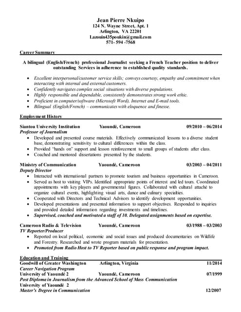 french teacher cover letter sample