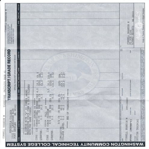 peninsula college transcript 1