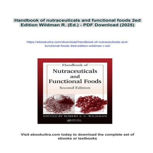 Functional Foods and Nutraceuticals | PPTX
