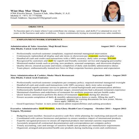 Hay Mar New CV form edit